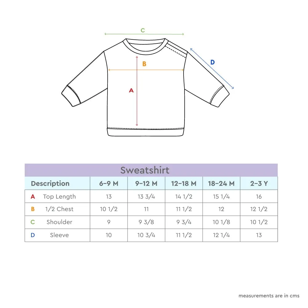 100% Cotton Full Sleeve Boy Sweatshirts, Off white