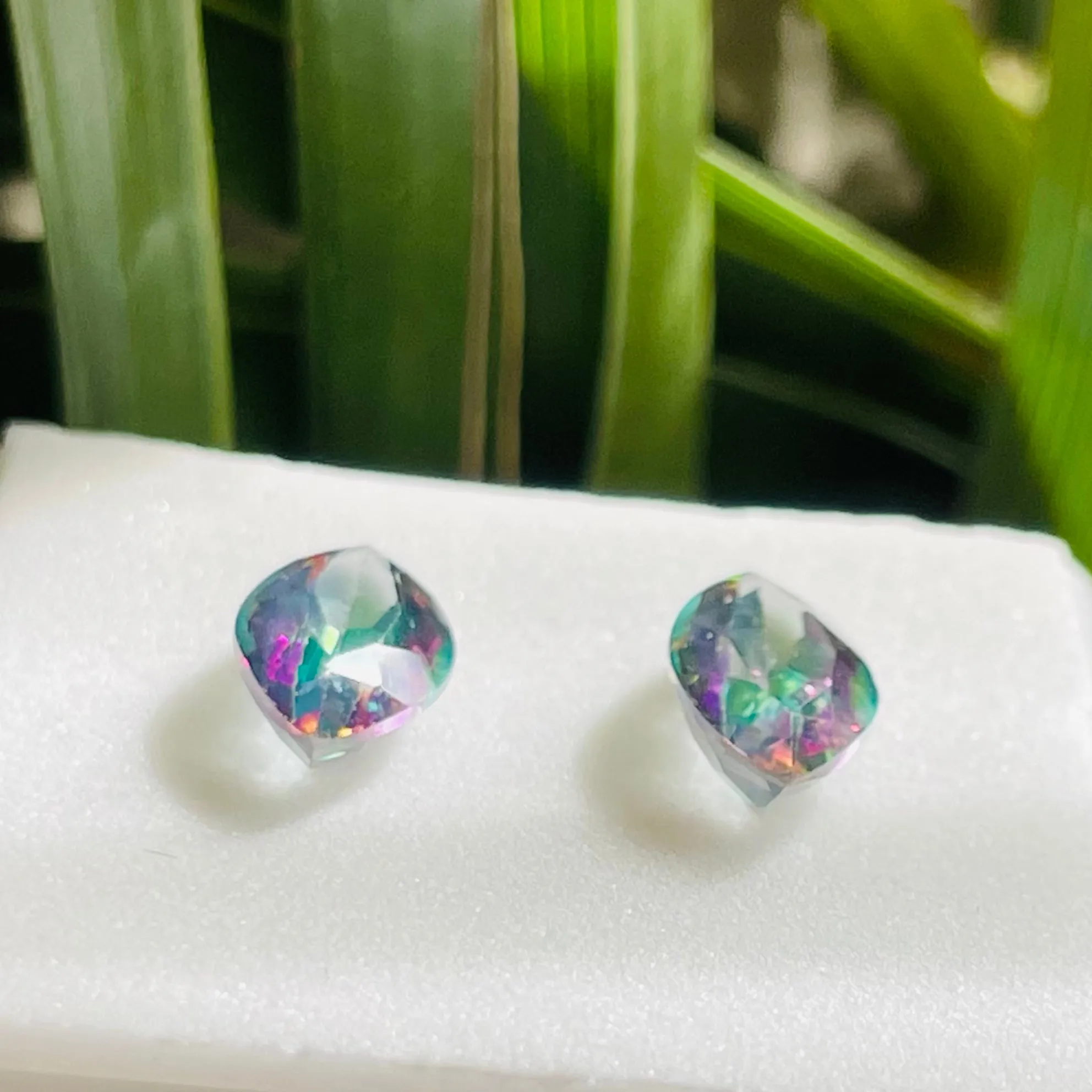 3 CTW Mystic Fire Topaz Loose Gem Stone Marquise Shape Aura Borealis 12x6mm Set