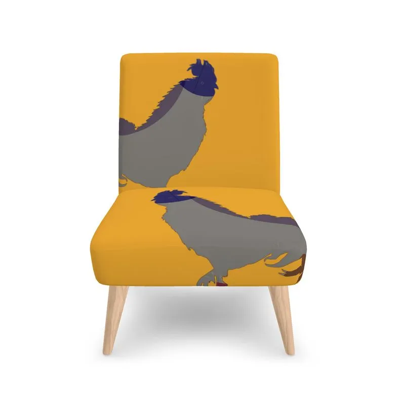 #501 cocknload modern chair rooster print