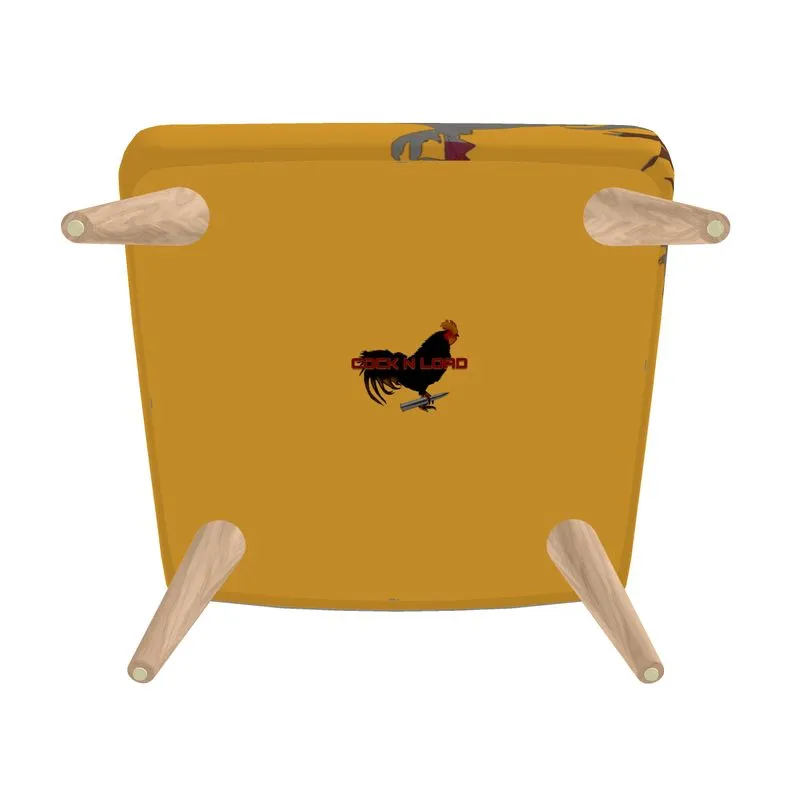 #501 cocknload modern chair rooster print