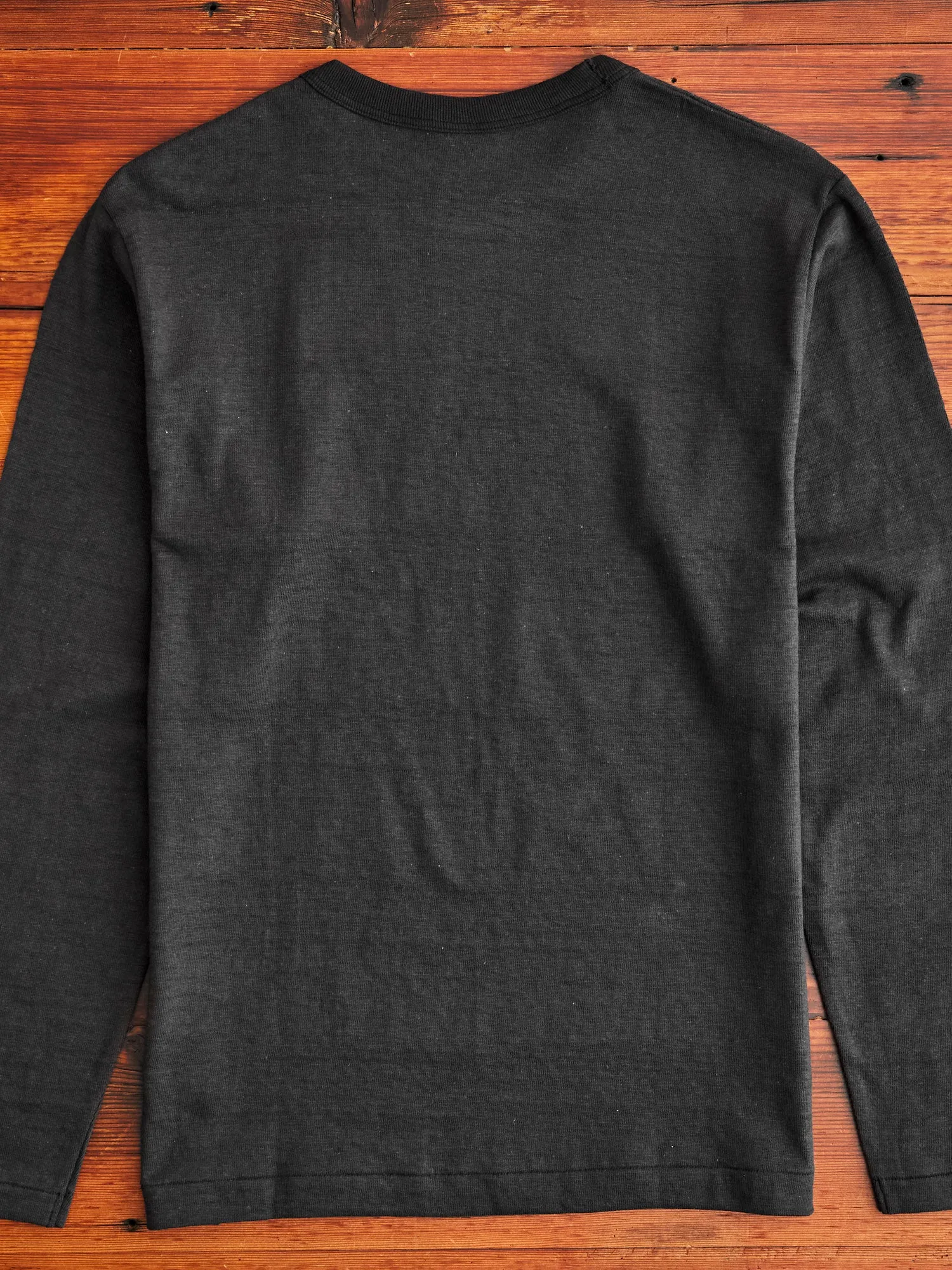 5906 Loopwheel Long Sleeve Tee in Black
