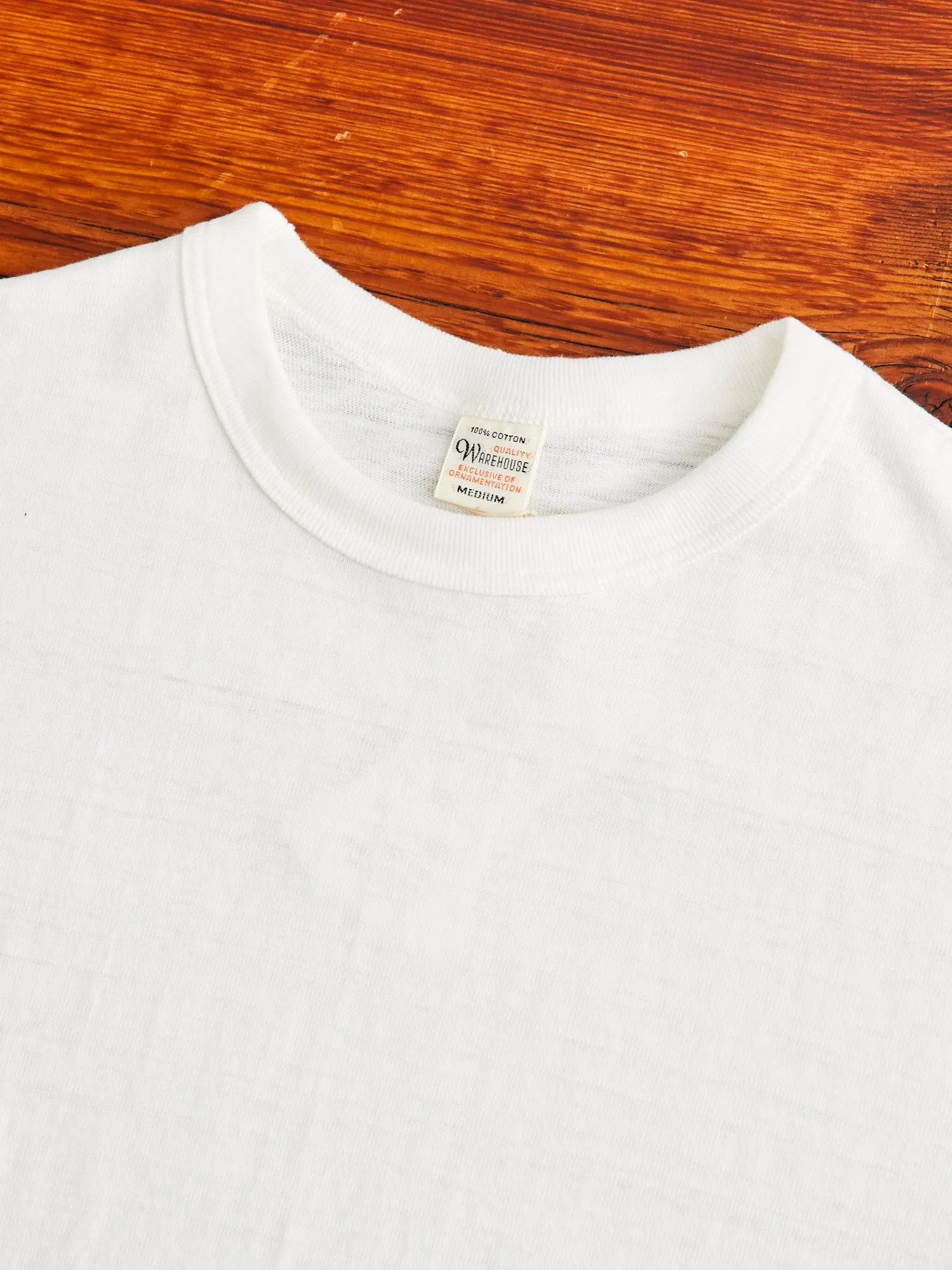 5906 Loopwheel Long Sleeve Tee in Off White