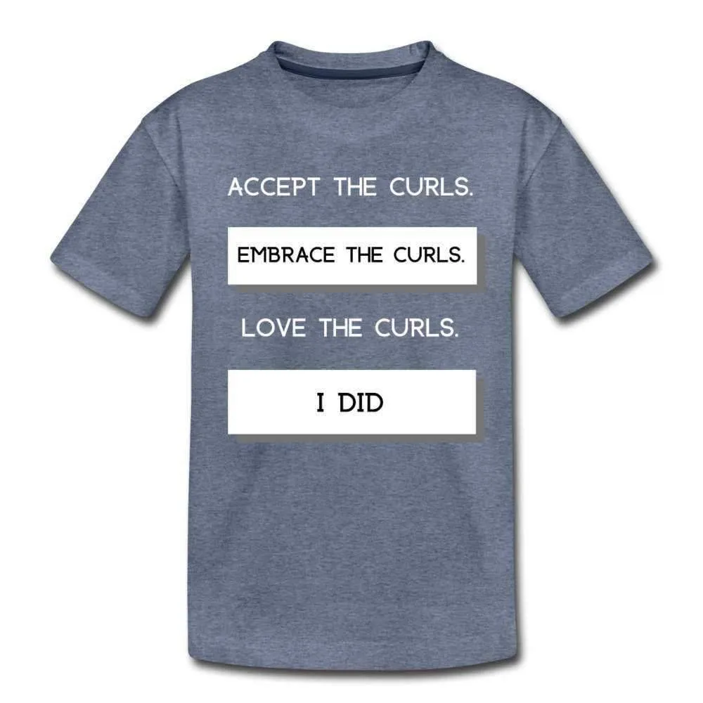 Accept The Curls Girl Youth T-Shirt