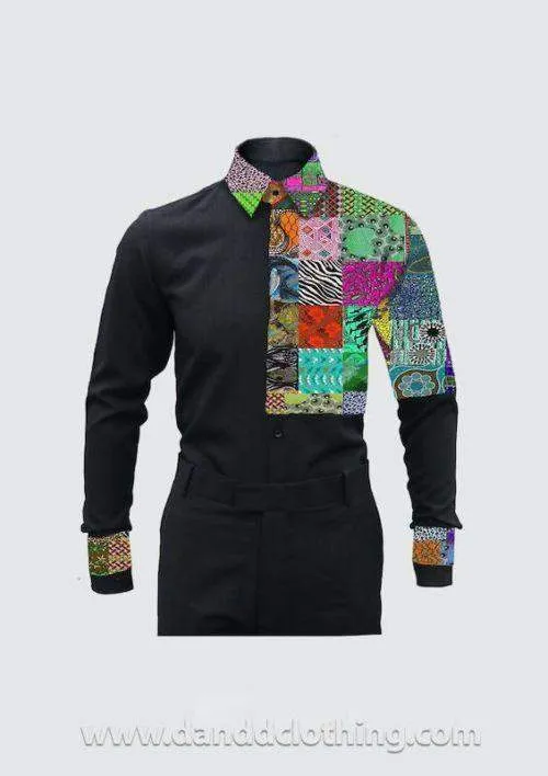 African Black Shirt Patches Paris