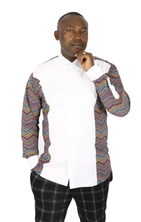 African Labrinth Print Shirt