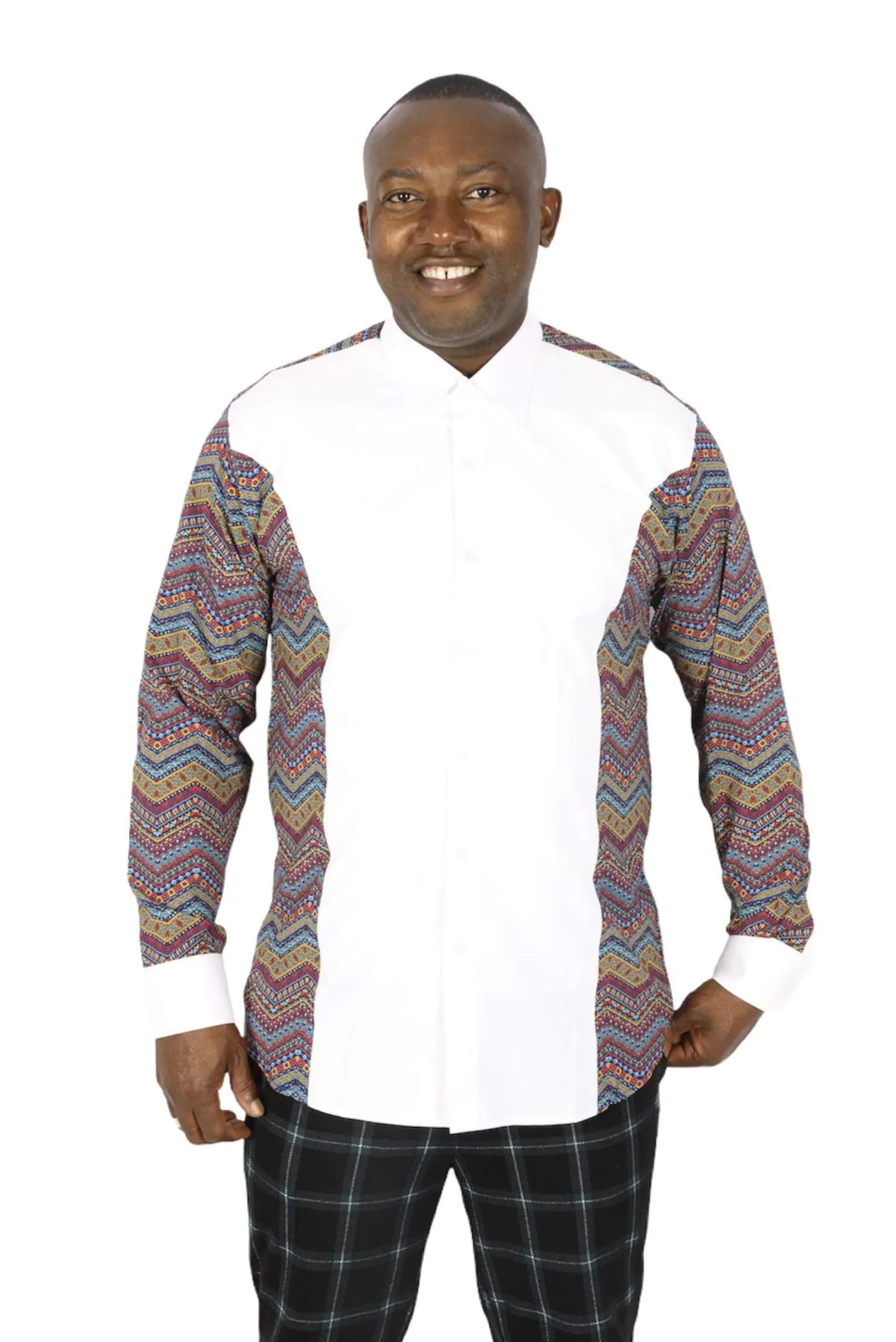 African Labrinth Print Shirt