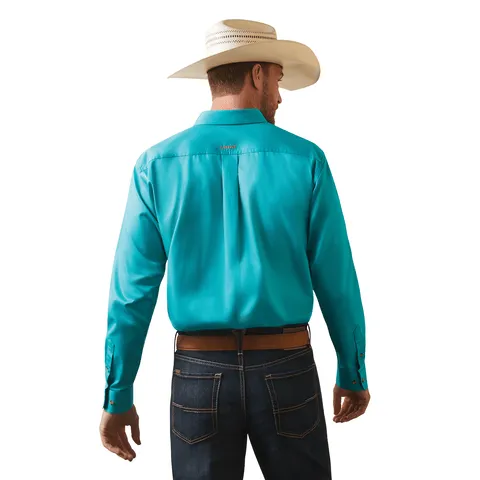 Ariat Men's Team Logo Twill Fitted Long Sleeve Shirt 10043569