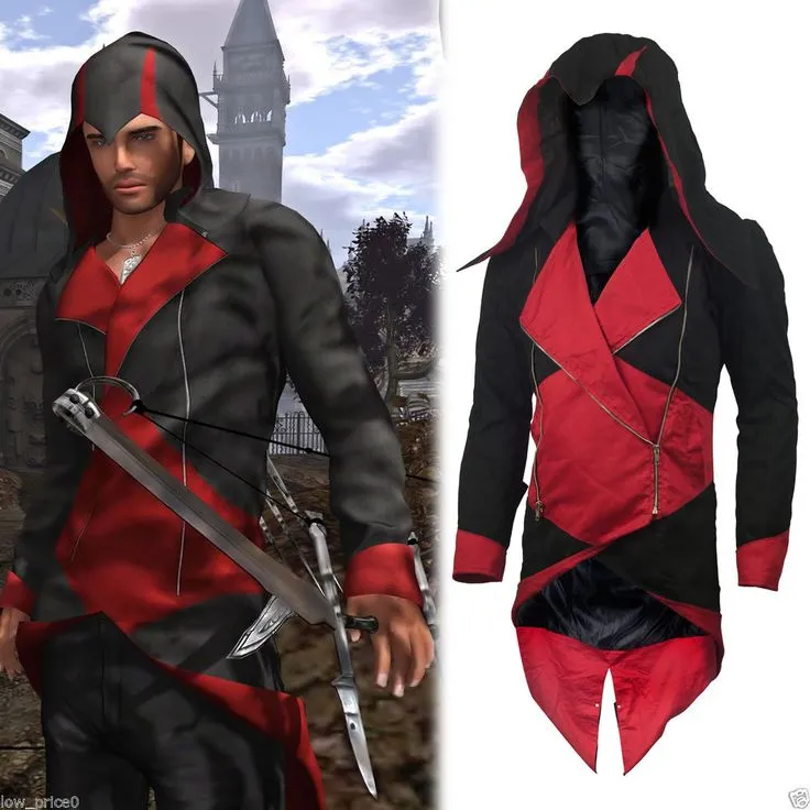 Assassins Creed 3 cosplay jacket with Hoodie