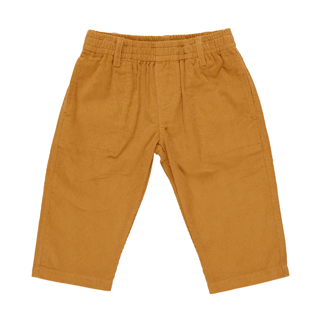 Baby Boys Corduroy Jackson Pant - Gold