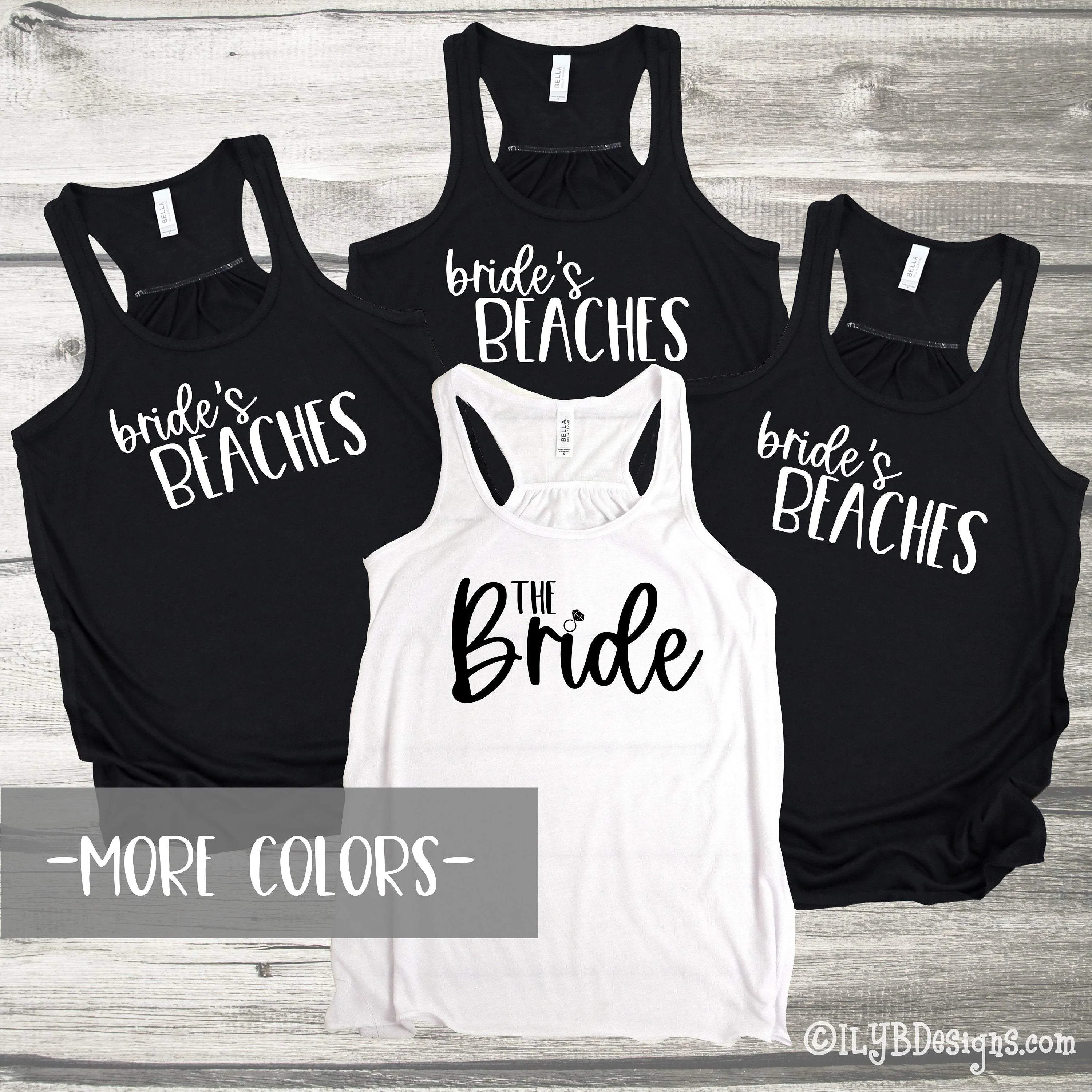 Beach Bachelorette Party Tank Tops | The Bride & Bride's Beaches