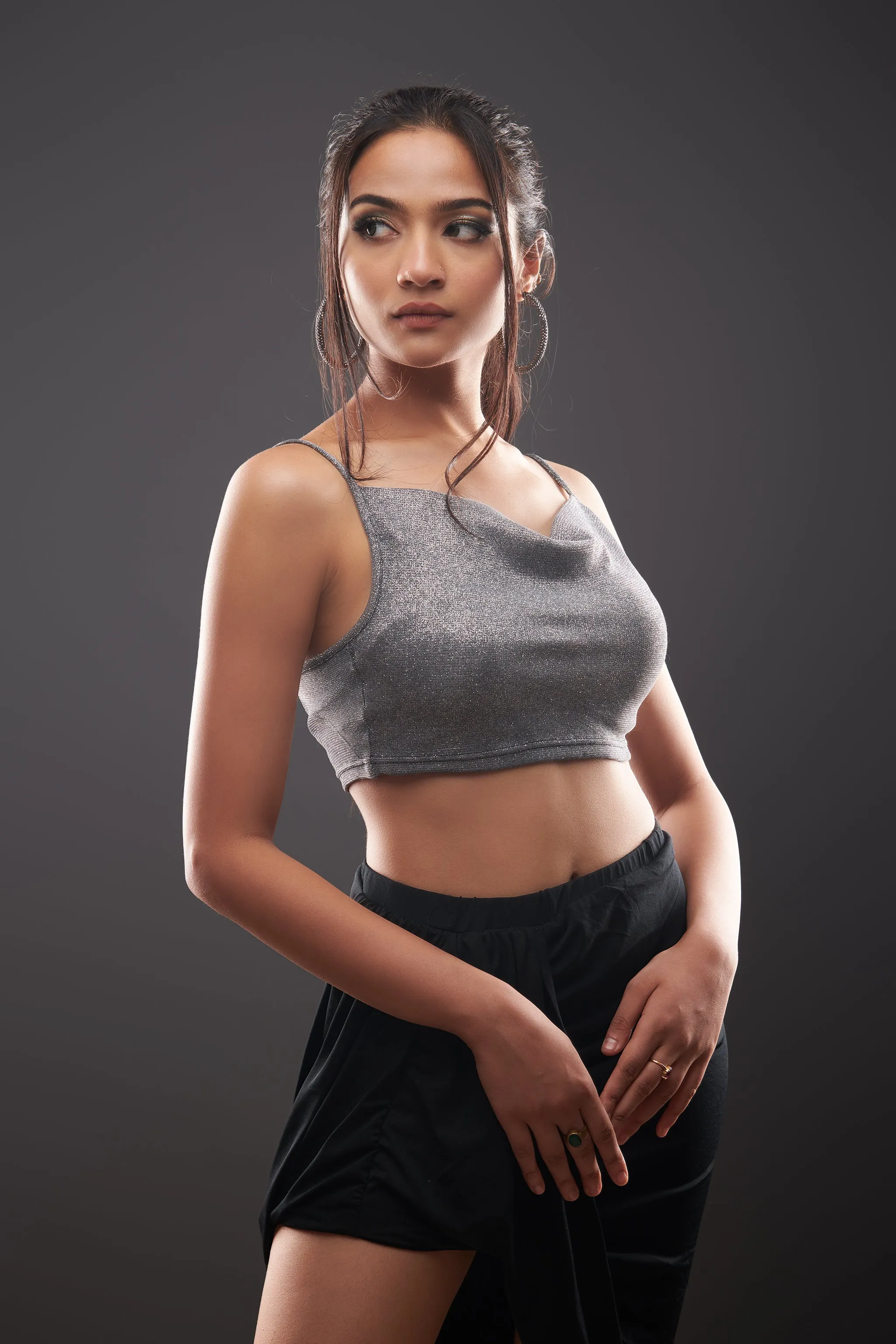 Black Shimmer Top