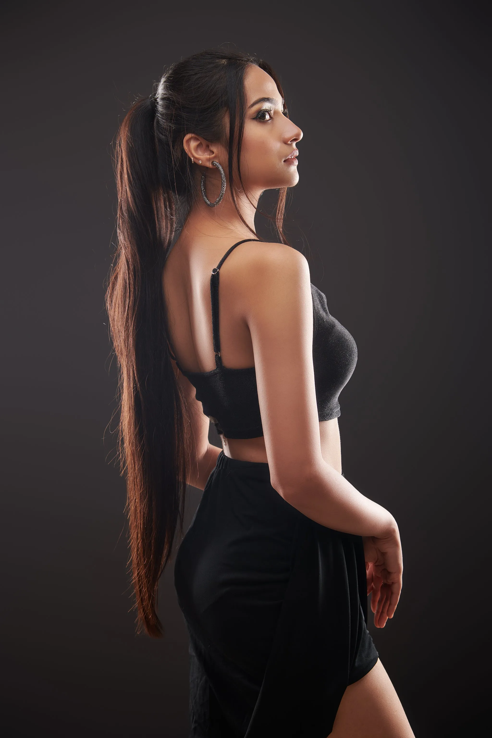 Black Shimmer Top