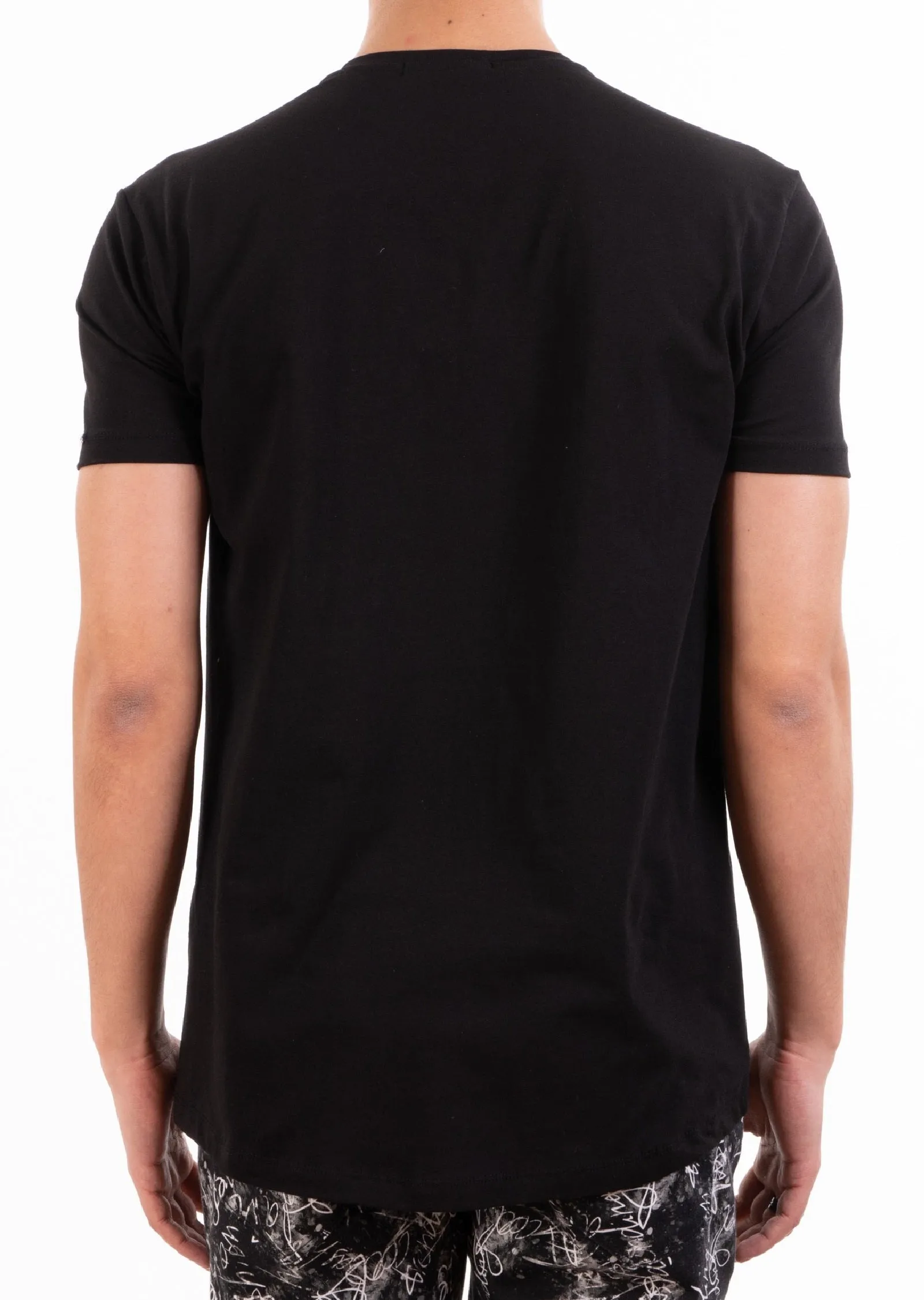 Black Silver Victorian Rhinestone Tee