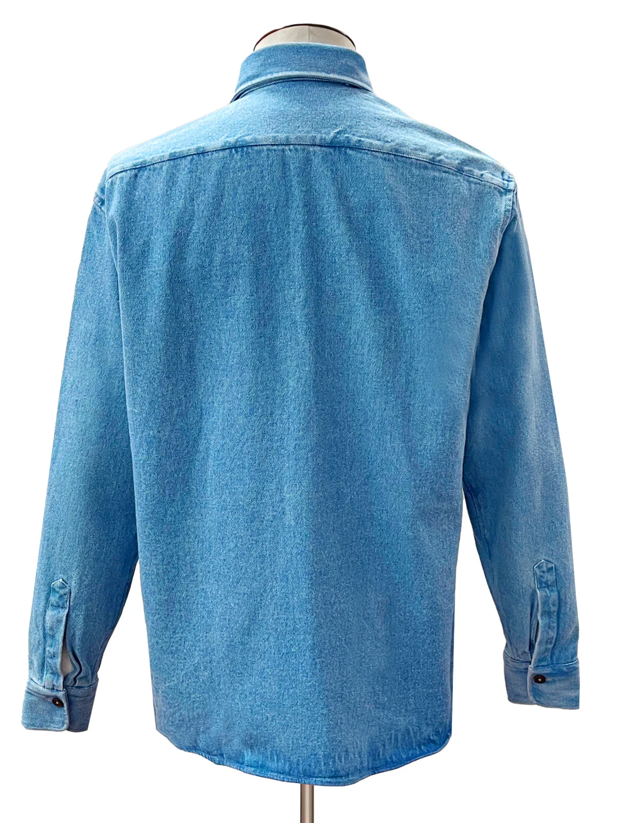 Blue Denim Double Pocket Overshirt