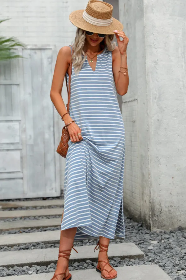 Bohemian Floral Hook Trendy Design Sleeveless Dress