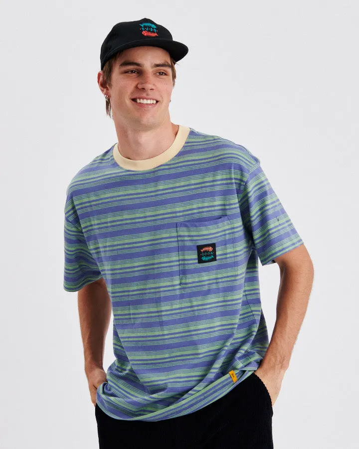 Boneyard Yarn Dye Tee - Blueberry