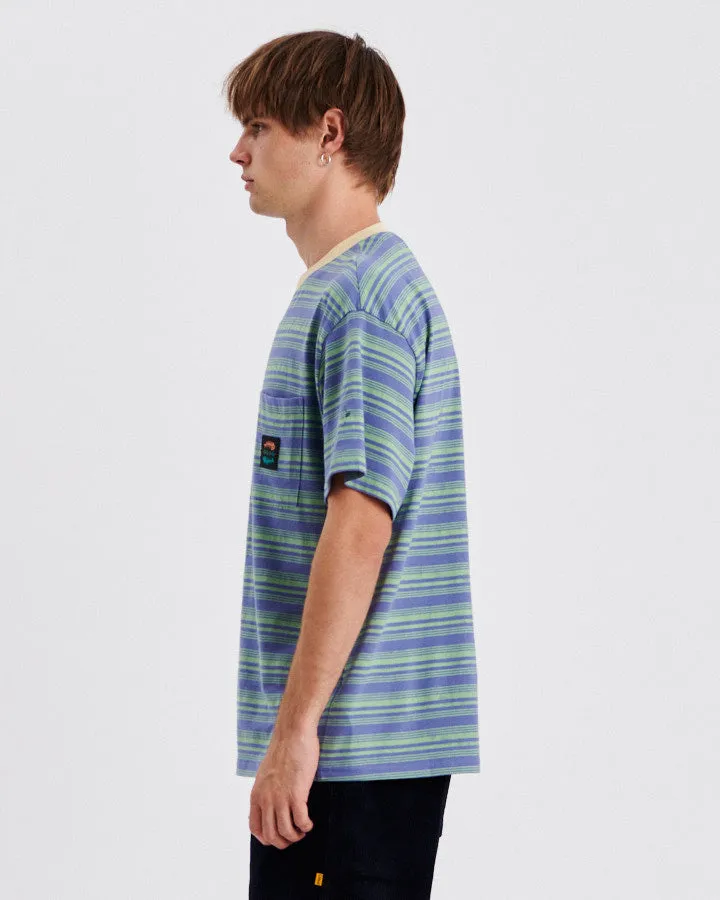Boneyard Yarn Dye Tee - Blueberry