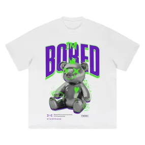 Bored Teddy Bear Graphic T-Shirt