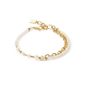 Bracelet Chain & Pearl Fever white-gold