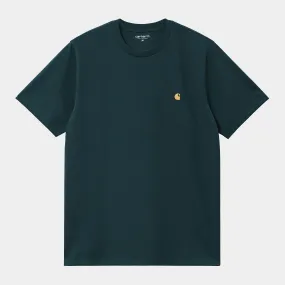 Carhartt WIP - Chase T-Shirt - Duck Blue / Gold