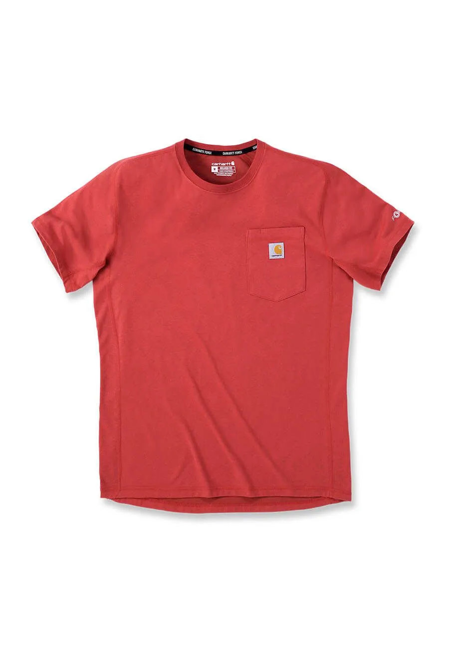 Carhartt&#x20;Work&#x20;T-shirt&#x20;Force&#x20;Fast&#x20;Dry&#x20;104616&#x20;-&#x20;Red&#x20;R84