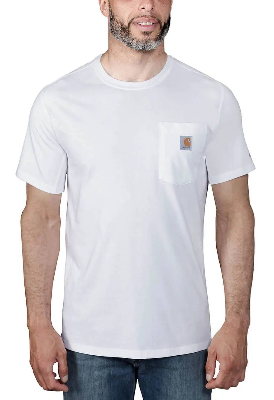 Carhartt&#x20;Work&#x20;T-shirt&#x20;Force&#x20;Fast&#x20;Dry&#x20;104616&#x20;-&#x20;White