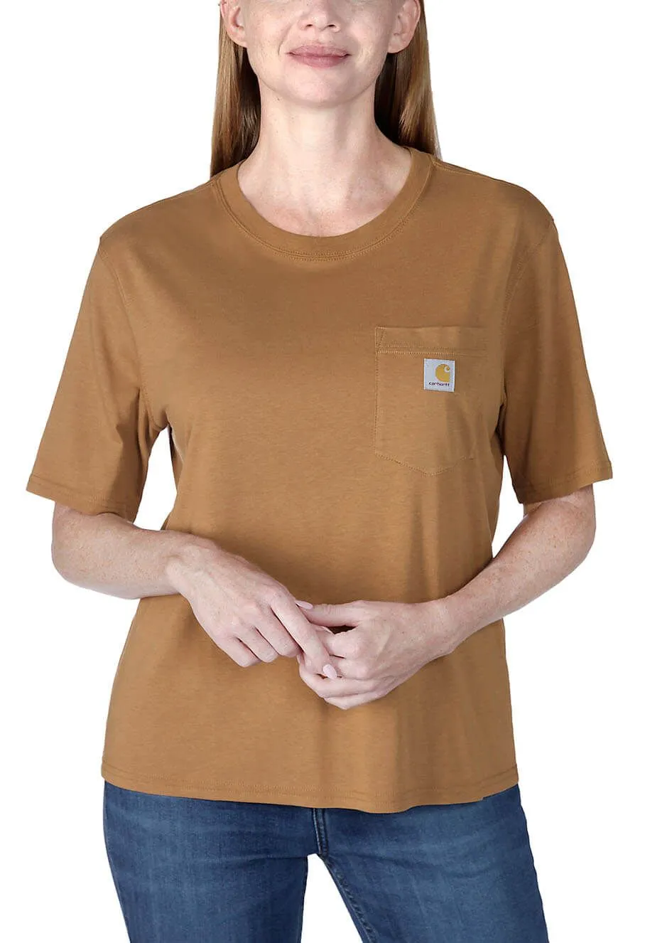 Carhartt&#x20;Work&#x20;T-shirt&#x20;Lightweight&#x20;106122&#x20;Women&#x20;-&#x20;Brown