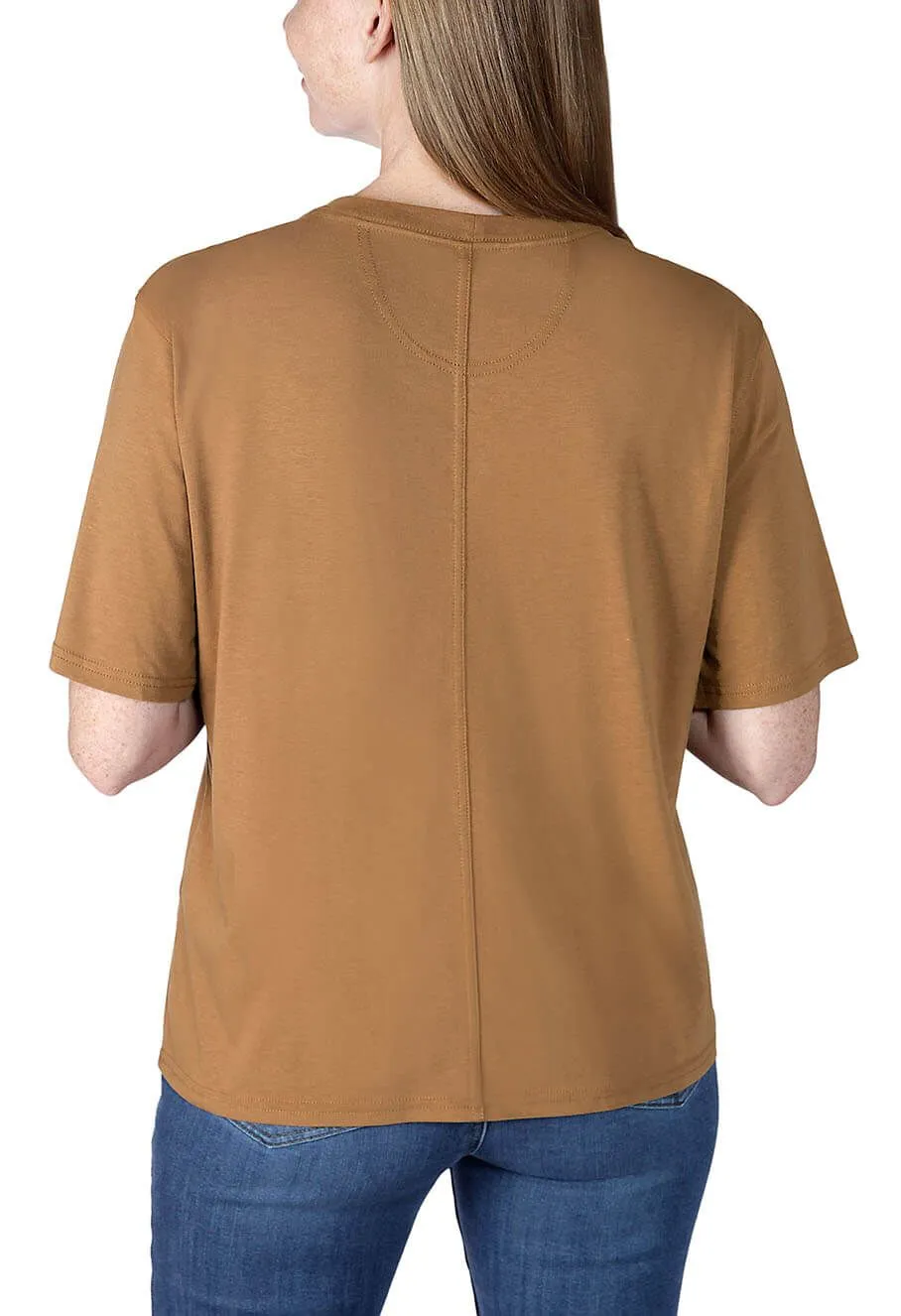 Carhartt&#x20;Work&#x20;T-shirt&#x20;Lightweight&#x20;106122&#x20;Women&#x20;-&#x20;Brown
