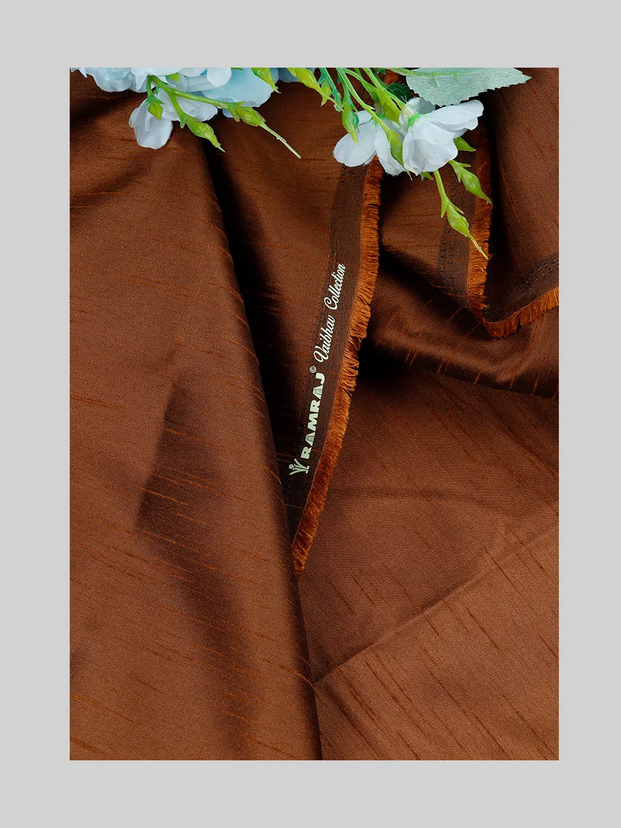 Cotton Colour Plain Shirt Fabric Copper Trishul