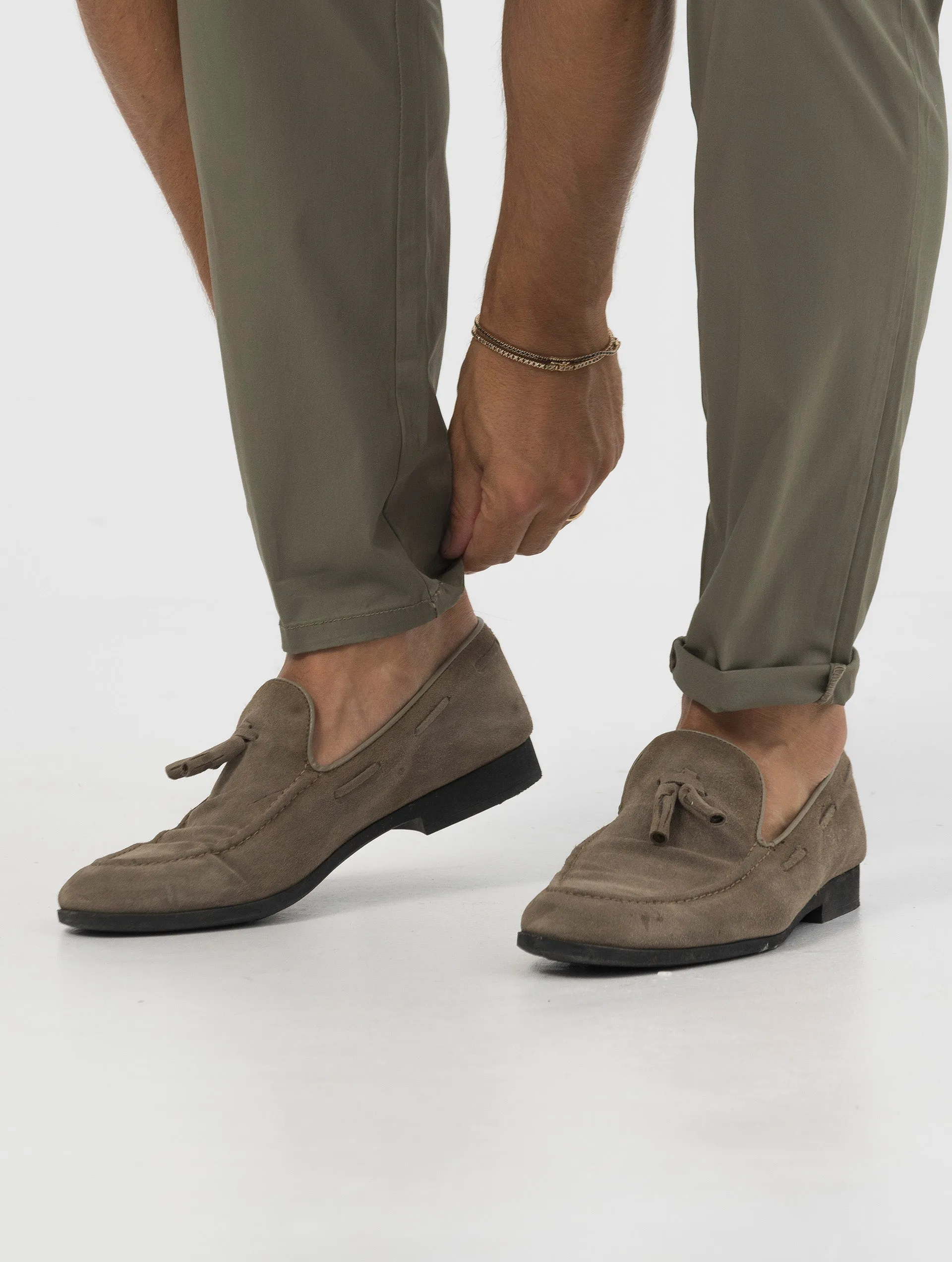 DENZEL CASUAL PANTS IN MUD