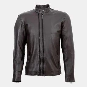 Deosai Brown Biker Leather Jacket