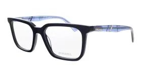 Diesel DL5276 Shiny Blue Square Eyeglasses
