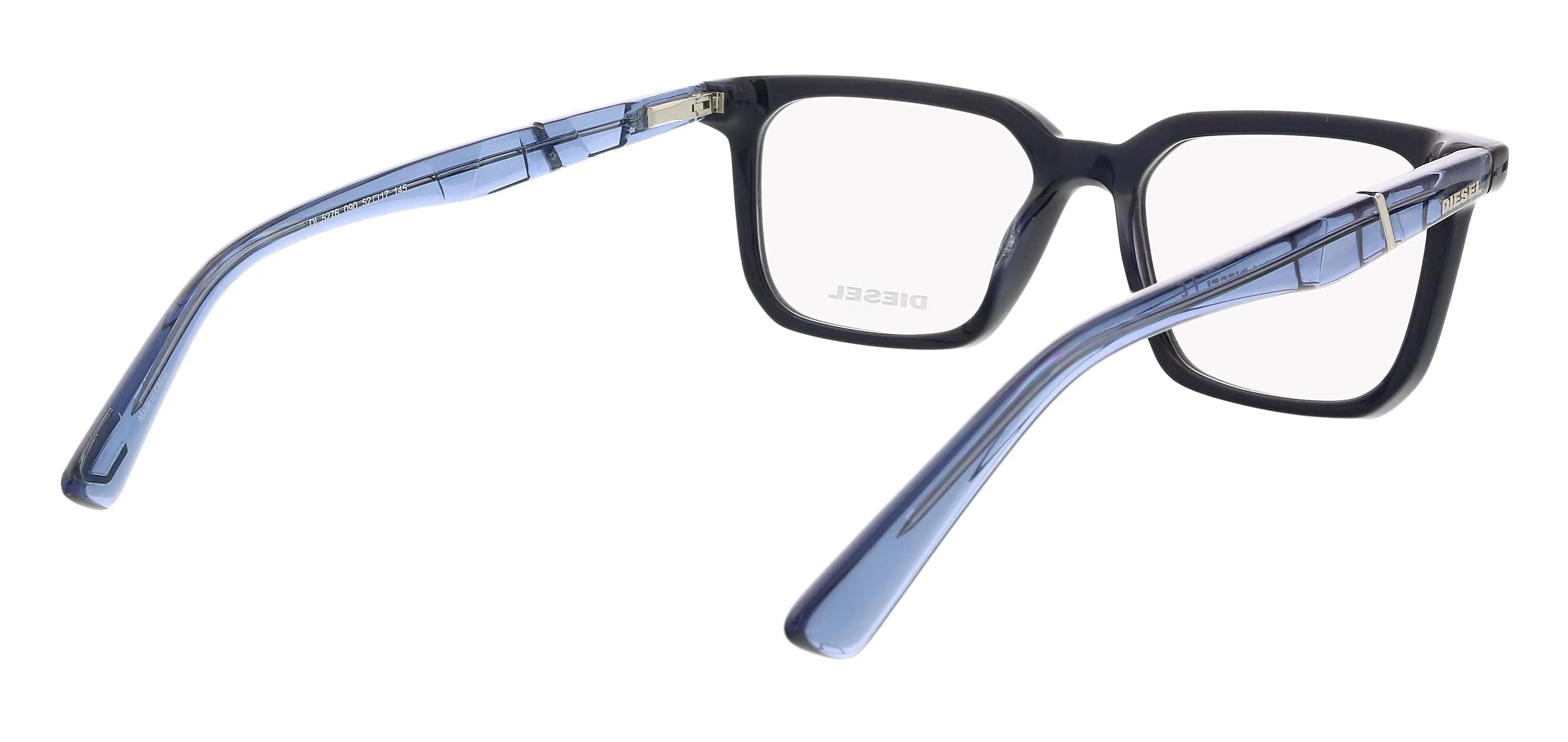 Diesel DL5276 Shiny Blue Square Eyeglasses