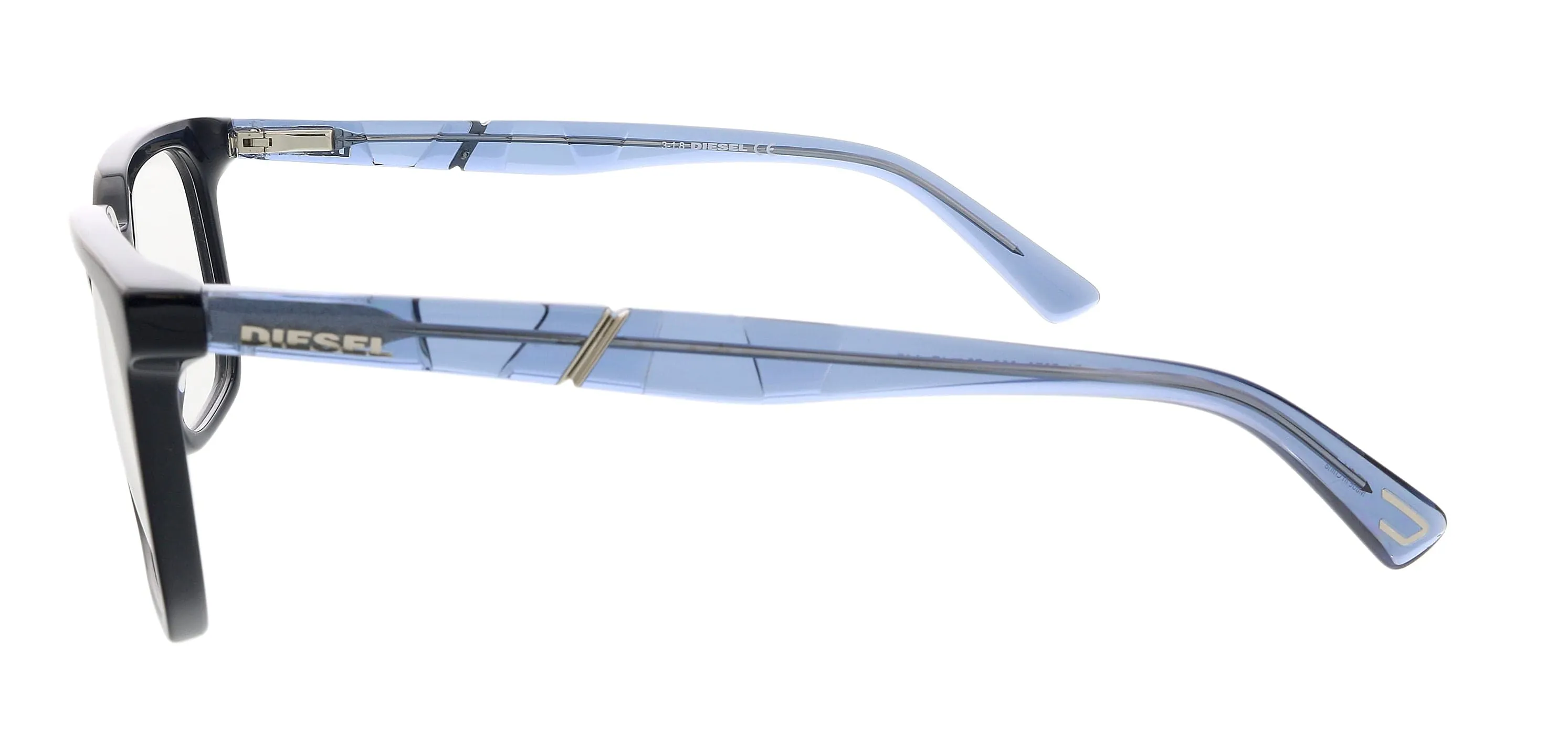 Diesel DL5276 Shiny Blue Square Eyeglasses