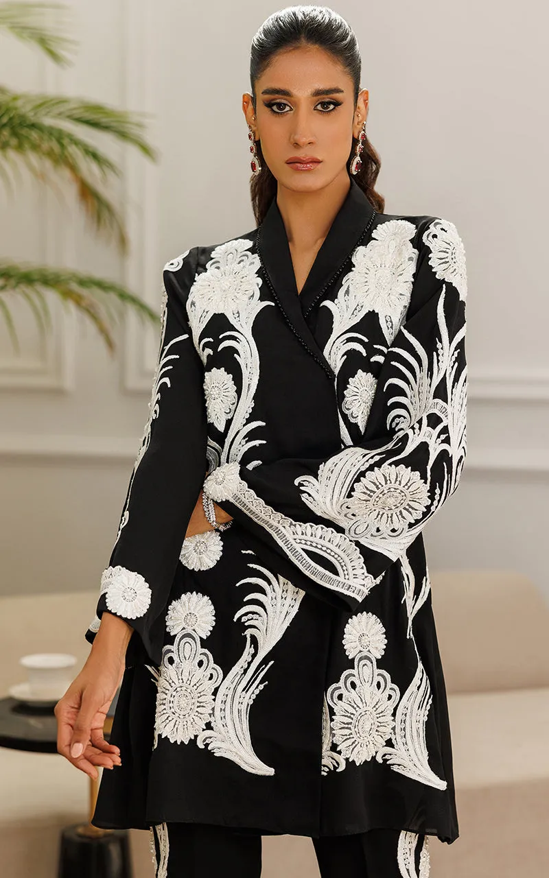 Embroidered Jacket With Embroidered Trouser