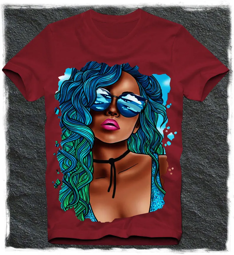 Fashion printing short-sleeved T-shirt
