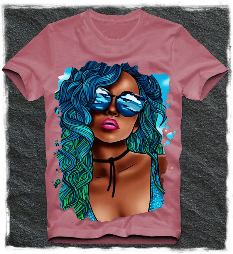 Fashion printing short-sleeved T-shirt