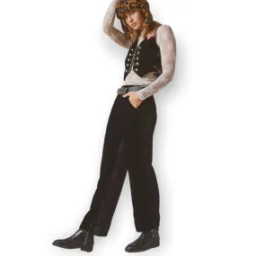 Free People Sign of The Times Velvet Pants Trousers Size 6 New