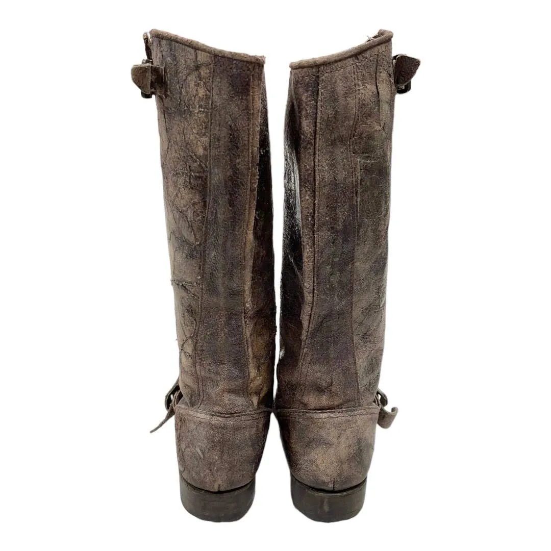 Frye Veronica Distressed Tall Leather Boots Size 7