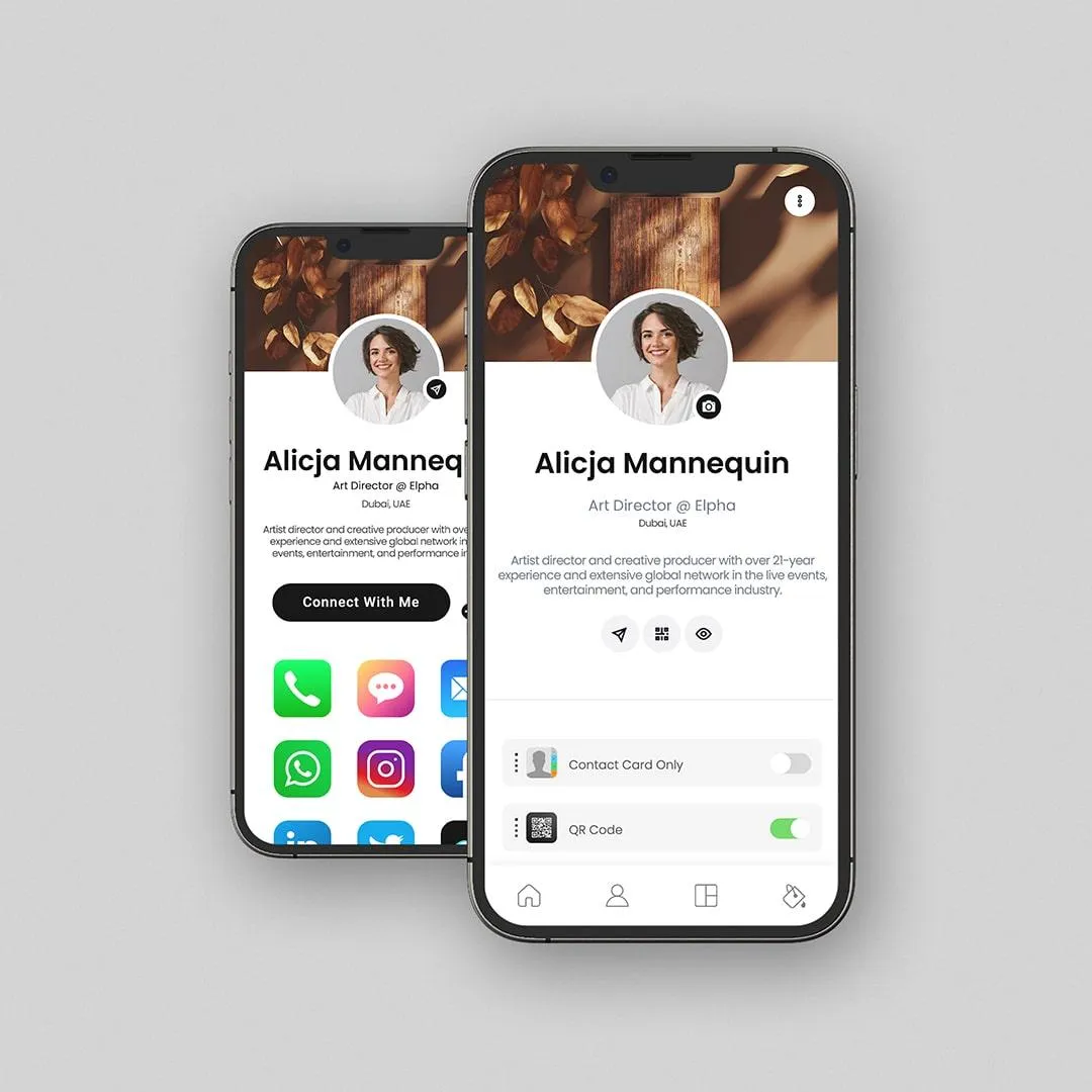 Go Green Beach, Digital Business Card