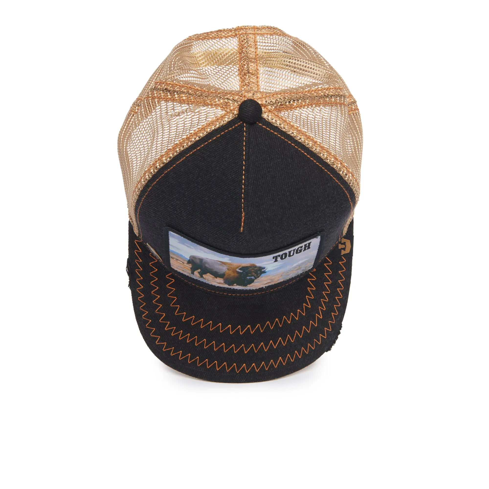 Goorin Bros - Animal Trucker Cap - Buffalo - Tough - Black - Vintage Look