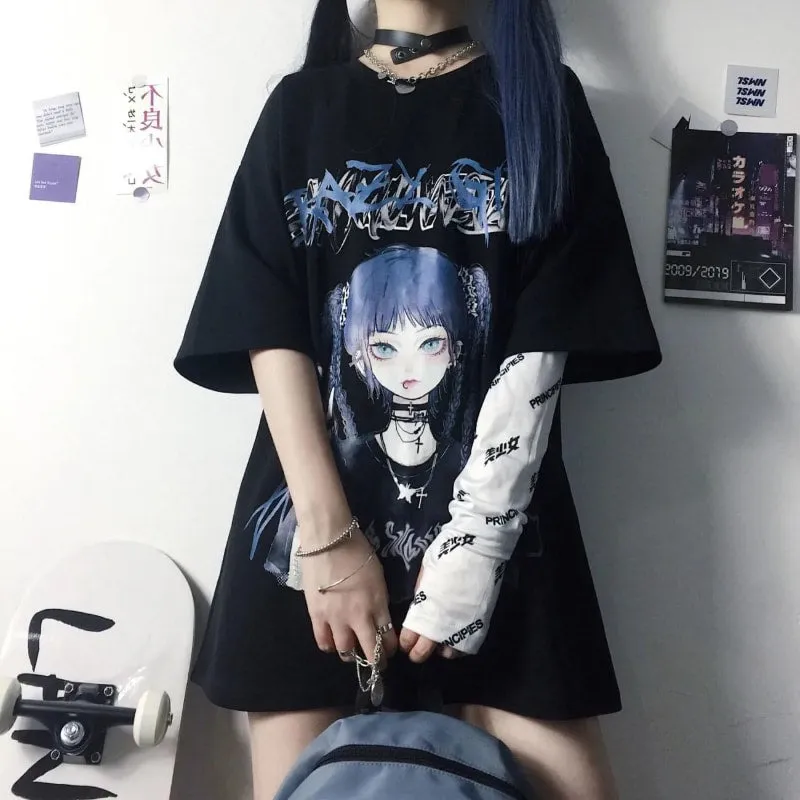 Harajuku Fashion Anime Kpop T-shirt