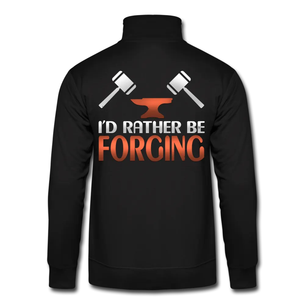 I'd Rather Be Forging Blacksmith Forge Hammer Hanes Quarter Zip Pullover