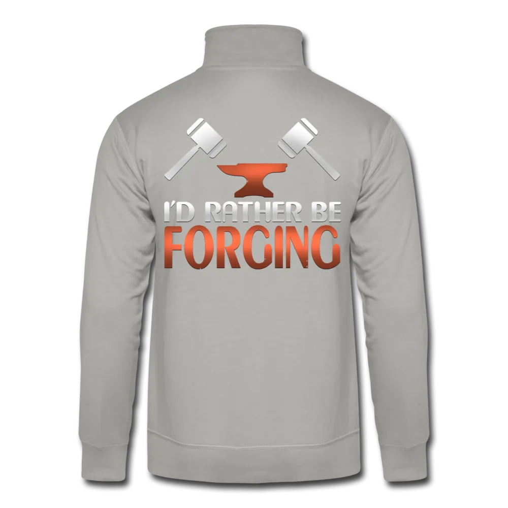 I'd Rather Be Forging Blacksmith Forge Hammer Hanes Quarter Zip Pullover