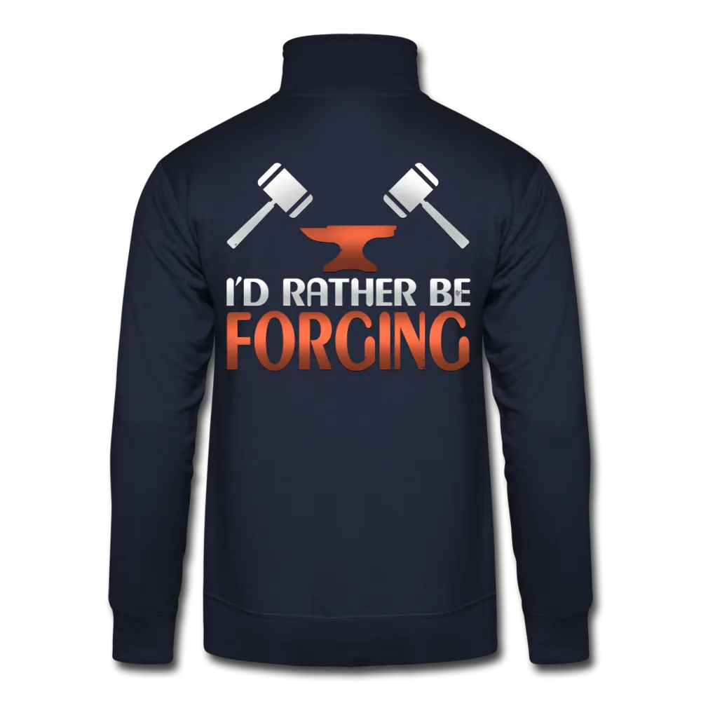 I'd Rather Be Forging Blacksmith Forge Hammer Hanes Quarter Zip Pullover