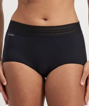 Jockey No Panty Line Promise Sheer Tops Full Brief - Black
