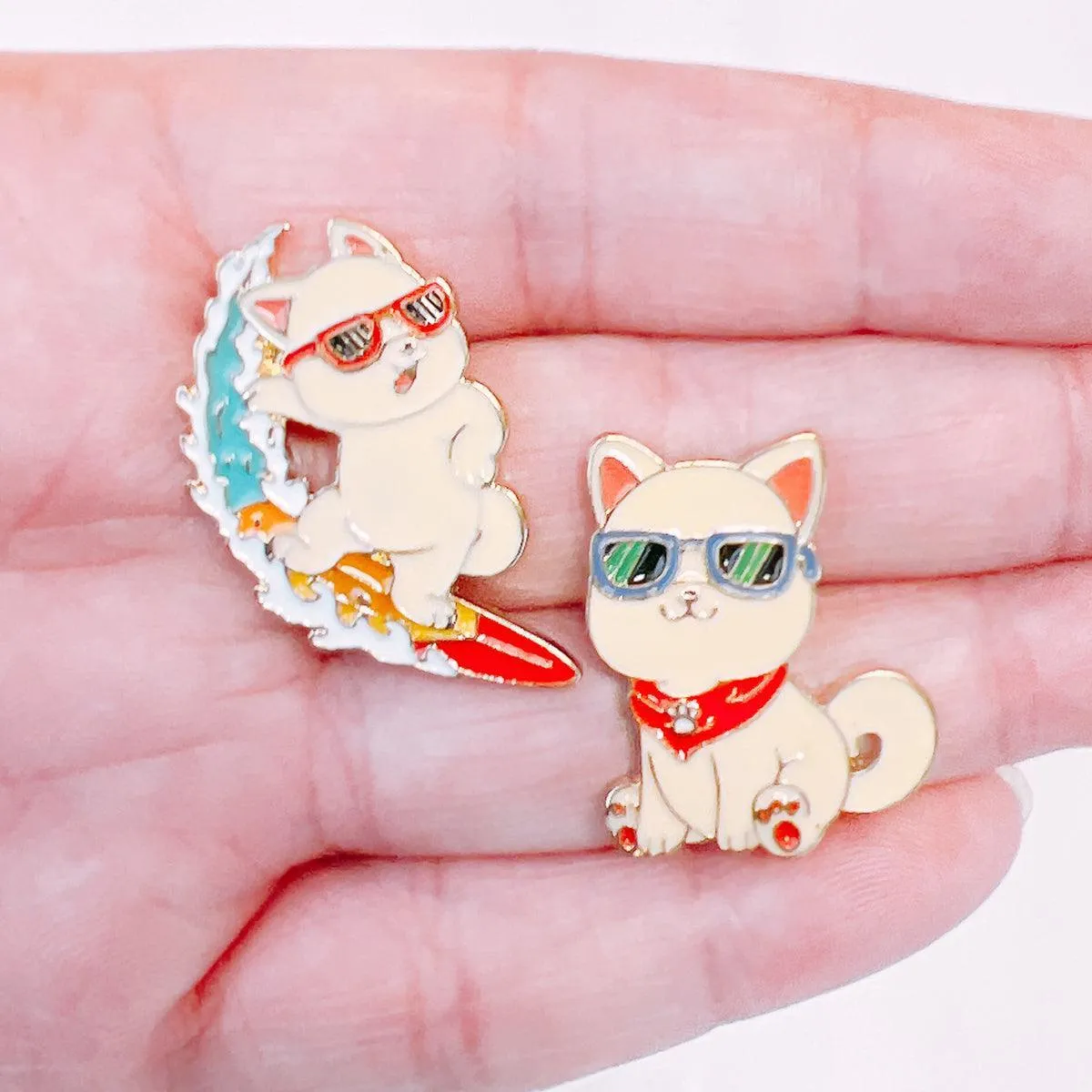 Kishu inu Cute Cartoon Dog Enamel Pin Kawaii Anime Lapel Pin Badge
