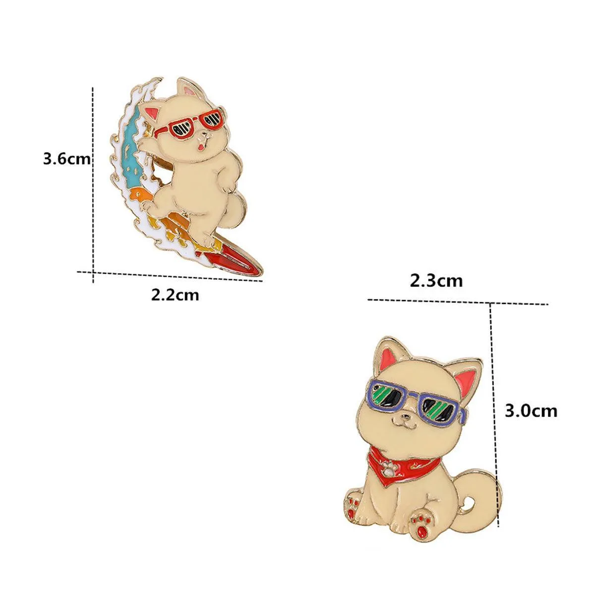 Kishu inu Cute Cartoon Dog Enamel Pin Kawaii Anime Lapel Pin Badge