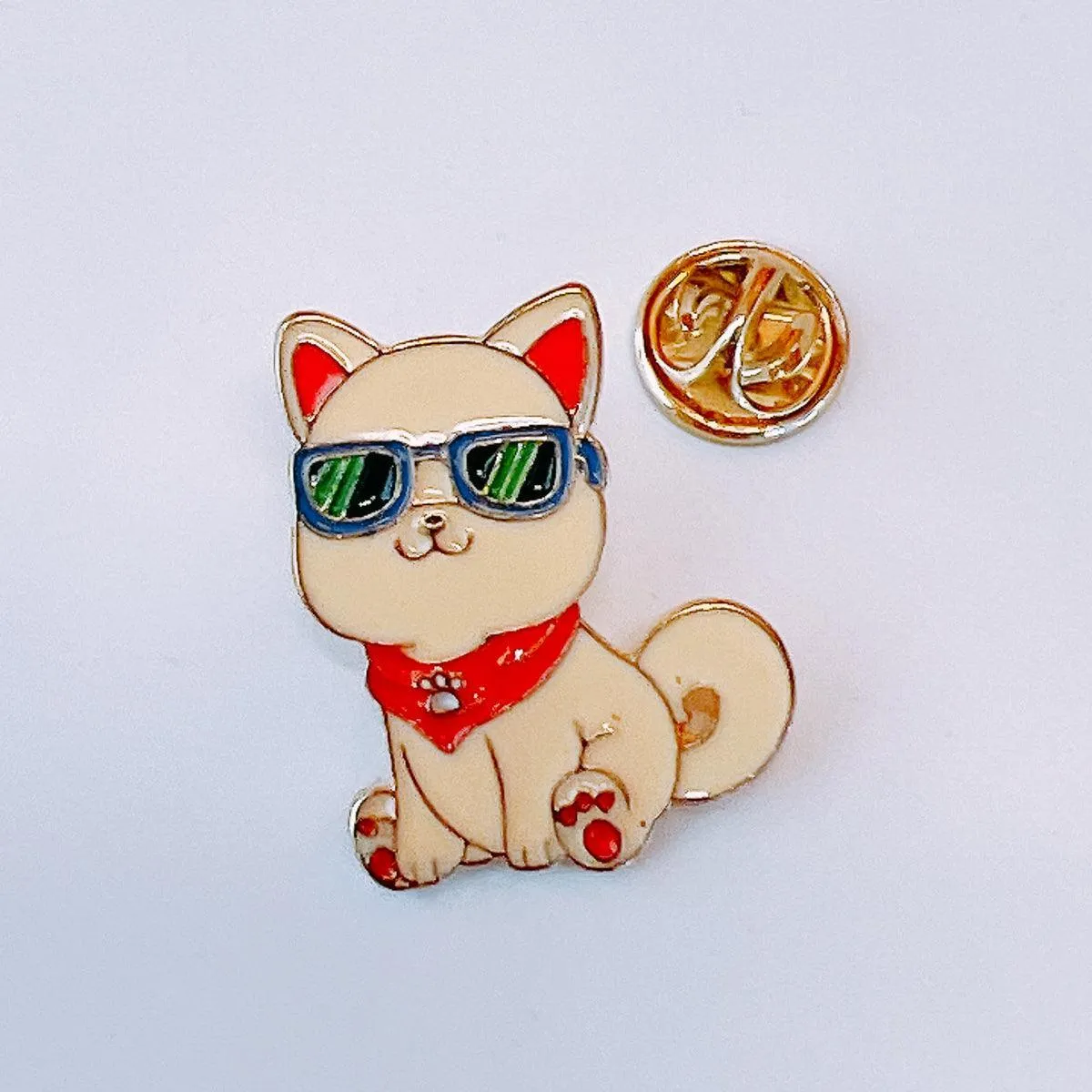Kishu inu Cute Cartoon Dog Enamel Pin Kawaii Anime Lapel Pin Badge