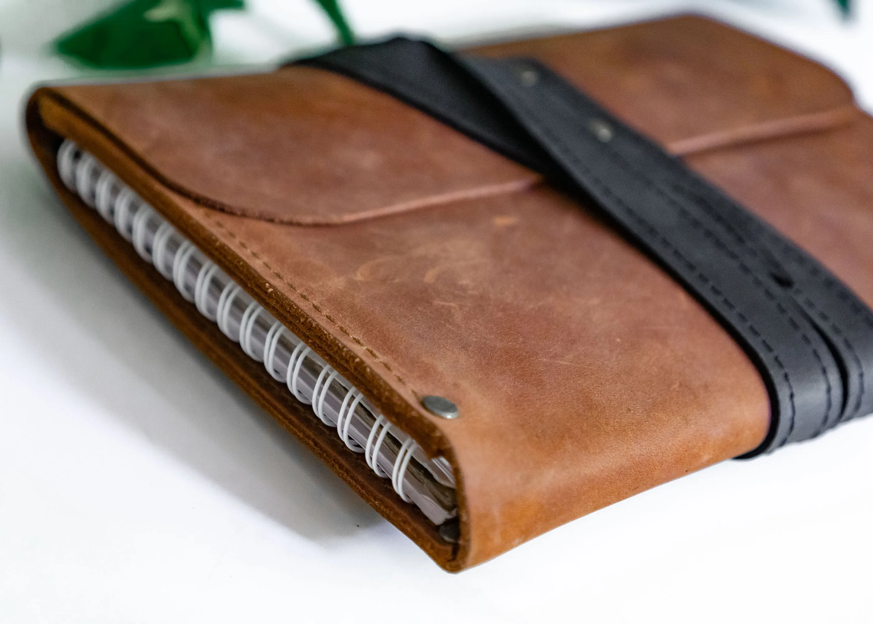 Leather Sketchbook A5 Cover | Brown Black | Handmade | Personalized